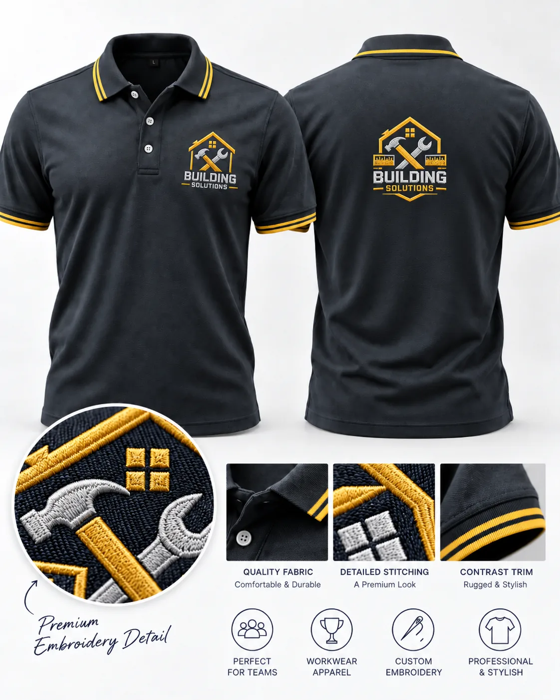 Poloshirt Vorlage Handwerk Premium