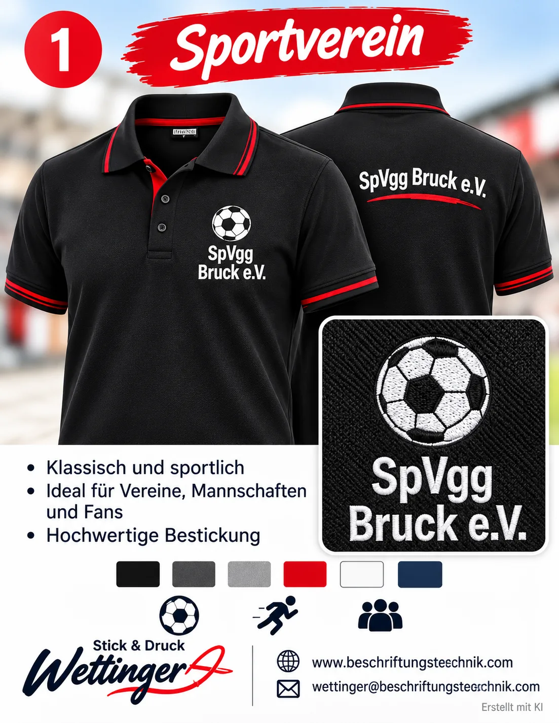 Poloshirt Vorlage Sportverein